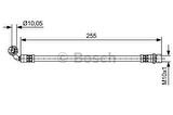 Bosch 1987481647 Fren Hortumu Sol Arka 255mm 9094702D32