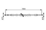 Bosch 1987482380 El Fren Teli Ön Sprinter (Dingil Mesafesi 3665mm) 06-(1805 306) A9064203885