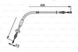 Bosch 1987482543 El Fren Teli Önden Çeker Tourneo Custom 12- BK212853BC