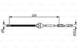 Bosch 1987482705 Fren Teli 1987482122 3M512A635BA