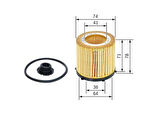 Bosch F026407178 Yağ Filtresi BMW N20 F10 11-16 N55 F30 12-15 N20 E84 11-15 N20 Z4 E89 11-15 11427634291