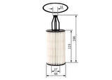 Bosch F026407199 Yağ Filtresi R172 11-R231 12-W222 13-17 W221 11-13 W212 11-16 W213 16-W204 11-14 W205 14- A2761800009