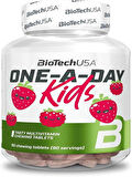 BIOTECH USA One-A-Day Kids Vitamin + Mineral - 90 chewable çiğneme tab +4 Çocuklara özel) USA MENŞEİ