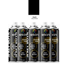 Ekin 400 ml Sprey Boya Parlak Siyah Renk 5 Adet