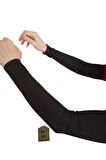 Boyunluk , Bone (SİLİKONLU FIRFIRLI KAYMAZ BONE), Kolluk (ÜÇLÜ SET)siyah Hijab Tesettür