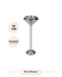 Krom Lobi Ayaklı Küllük 70 cm