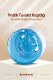 Palex (Bivopazar) Mini Pratik Tuvalet KağıdıDispenseri Şeffaf Mavi