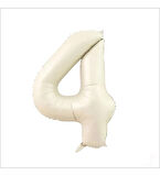 Benim Marifetlerim 4 Rakamı Krem Folyo Balon 34 inch 86 cm