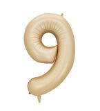 Benim Marifetlerim 9 Rakamı Karamel Folyo Balon 34 inch 86 cm