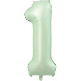 Benim Marifetlerim 1 Rakamı Su Yeşili Folyo Balon 40 inch 96 cm