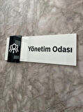 Basic Pearl Black Seri Yönetim Odası Yönlendirme Levhası Kapı İsimliği