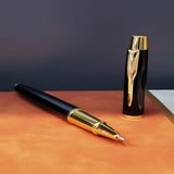 Öğretmenler Günü Özel Siyah Deri Defter Ve Metal Roller Kalem Hediye Seti