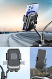 Motor,motosiklet,bisiklet ,scooter İçin 360 Derece Dönebilen Dikiz Aynası Versiyonu Telefon Tutucu A