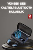 Eco Lounge Siyah TWS Bluetooth 5.0 Kulaklık Powerbank Özellikli ANC A10s Dijital Gösterge