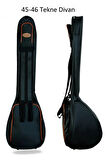 45-46 Tekne Uzun Sap Divan Bağlama Saz Kılıfı Taşıma Çantası Gigbag Softcase - Donizetti