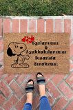 Snoopy İç ve Dış Mekan Dekoratif Çok Amaçlı Kapı Önü Paspası