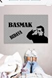 Basmak Bedava Çok Amaçlı İç ve Dış Mekan Dekoratif Kapı önü Paspası 45x70