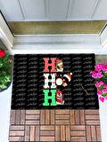Ho Ho Ho Kapı Önü Paspası Dekoratif Kapı Paspası Dış Mekan Paspas Ev Içi Paspası 45x70cm