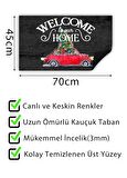 Welcome To Our Home Kapı Önü Paspası Dekoratif Kapı Paspası Dış Mekan Paspas Ev Içi Paspası 45x70cm
