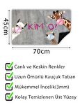 Kim O Kapı Önü Paspası Dekoratif Kapı Paspası Dış Mekan Paspas Ev Içi Paspası 45x70cm