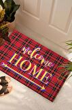 Welcome Home Kapı Önü Paspası Dekoratif Kapı Paspası Dış Mekan Paspas Ev Içi Paspası 45x70cm