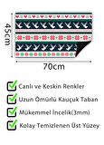 Örme Geyik Kapı Önü Paspası Dekoratif Kapı Paspası Dış Mekan Paspas Ev Içi Paspası 45x70cm
