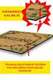 Hoşgeldiniz Çiçekli Çok Amaçlı İç ve Dış Mekan Dekoratif Kapı Önü Paspası 45x70