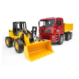 MiniklabToys Man Damperli Kamyon Ve Fr 130 Kepçe