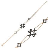 Gümüş Dört Vavlı Kadın Bileklik 