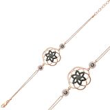 Gümüş Yaşam Çiçeği Kadın Bileklik 