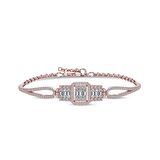 ​Gümüş Rose Baget Kadın Bileklik 