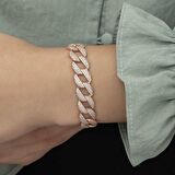 Gümüş Taşlı Gurmet Kadın Bileklik