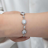 Gümüş Tektaş Kadın Bileklik