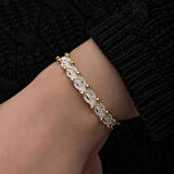 Lucky Life 925 Ayar Gumuss Kazaziye Örgü Bileklik