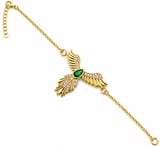 Gümüş Anka Kuşu Figürlü Gold Kadın Bileklik
