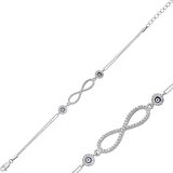 Gümüş Sonsuzluk Kadın Bileklik