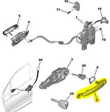 Citroen C4 Kapi Kolu Ön Diş (2009-2017) 1.6 HDI, 1.4 VTI, 1.6 VTI, 1.2 VTI 9101LW