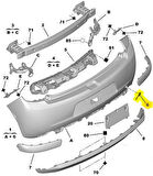Citroen C3 Arka Tampon Çeki Kapak (2009-2015) 1.4, 1.1, 1.6 VTI, 1.4 VTI, 1.2 VTI, 1.4 HDI 7422F7