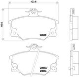 Fiat Tempra Ön Fren Balata (1991-2001) 1.6 5892735