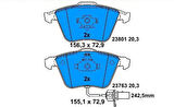 Audi A6 Ön Fren Balata (2004-2011) 2.0 TDI, 3.0 TDI, 2.0 TFSI 8E0698151C