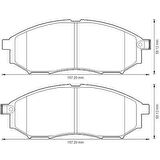 Renault Koleos Ön Fren Balata (2009-2012) 2.0 410600023R