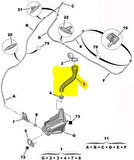 Citroen C4 Silecek Su Depo Borusu (2004-2011) 2.0, 1.6, 1.4, 1.6 HDI 6439C4