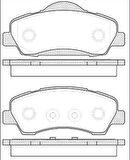 Citroen C4 Ön Fren Balata (2014-2017) 1.2 VTI 1608691380