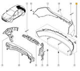 Renault Megane Arka Tampon Çeki Kapak (2009-2016) 1.4, 1.6, 2.0, 1.5 DCI 511650011R