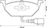 Audi A1 Ön Fren Balata (2010-2015) 1.6 TDI 1K0698151D