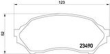 Mazda 323 Ön Fren Balata (1998-2003) 1.6, 1.5, 1.8 BJYM3328Z