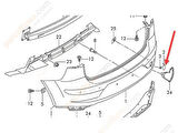 Seat Altea Arka Tampon Çeki Kapak (2004-2007) 1.6, 1.9, 2.0, 2.0 TDI 5P0807441A