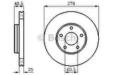  Focus Ön Fren Disk (2004-2011) 1.6 ZETEC, 1.4 L DURATEC, 1.6 TDCI DURATORG AV611125BB