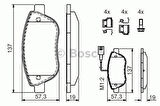 Opel Combo Ön Fren Balata (2012-2017) 1.6 CDTI, 1.3 CDTI 77365379