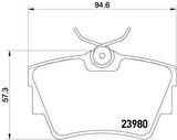 Opel Vivaro Arka Fren Balatasi (2002-2013) 1.9 DTI, 2.0 CDTI 7701050918